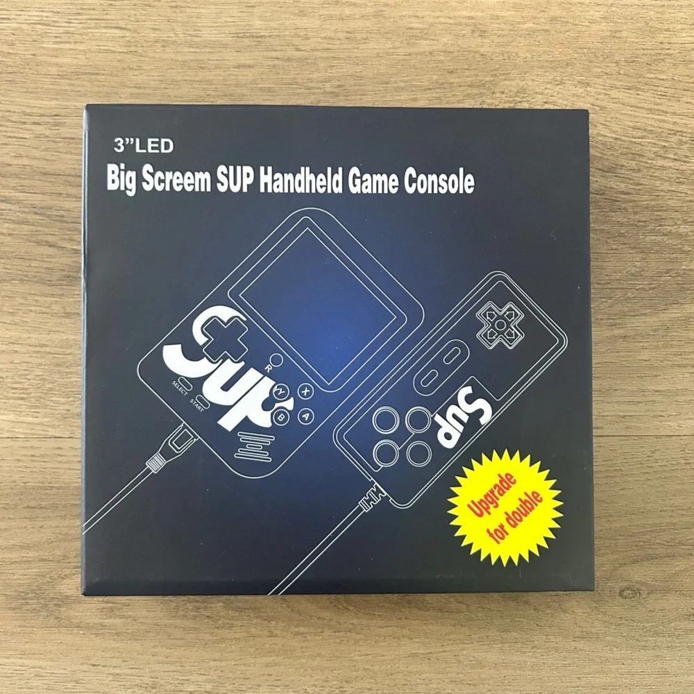 SUP Handheld Game Console – 400 Classic Games | Blue | New in Box